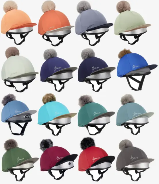 LeMieux Hat Silk Removable Pom Pom Lycra Skull Cap Cover New Summer 2024 Colours