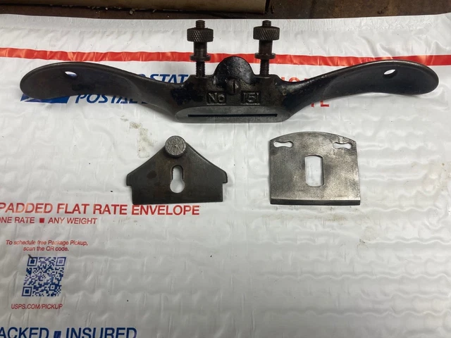 vintage STANLEY tools No. 151 (SW) ADJUSTABLE SPOKE SHAVE complete made-in-USA