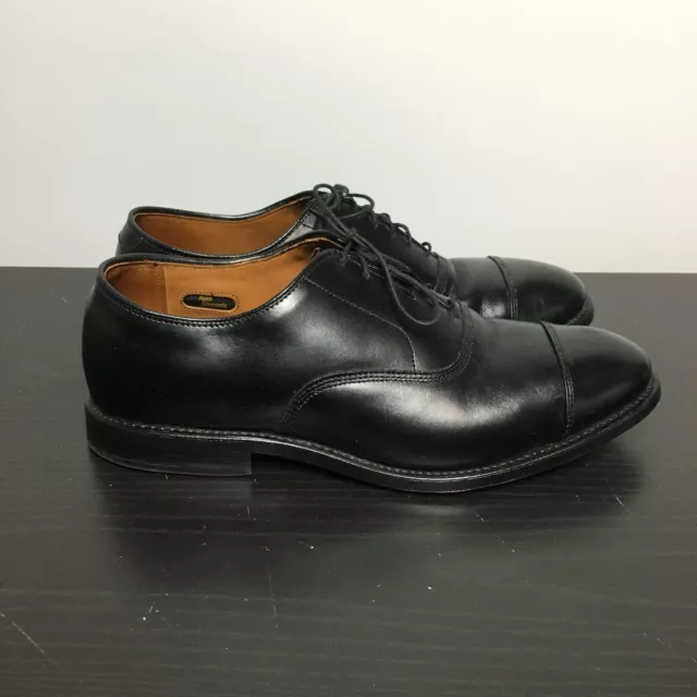 Allen Edmonds Shoes Mens 8.5 3E Park Avenue Oxforn Cap Toe Black Leather 5615