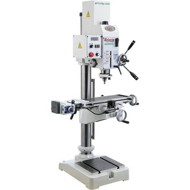 Grizzly G0808 20-3/4" Gearhead Drill Press With Cross-Slide Table