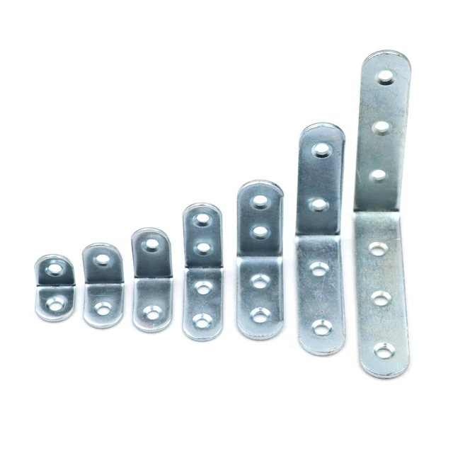 10x Stainless Steel Right Angle Bracket Corner Brace Joint Shelf Support L Shap~ 2