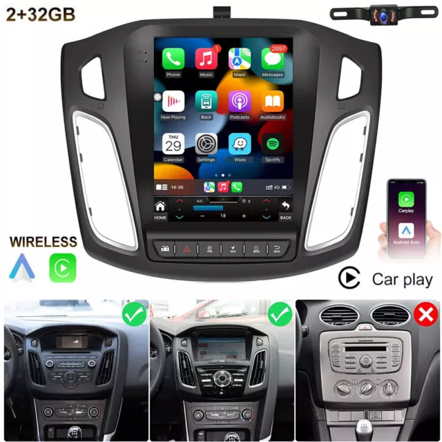 For Ford Focus 2012-2018 Gps Navi Car Stereo Radio 9.7" Touch Screen Android 11