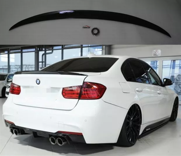 Alerón Trasero Bmw Serie 3 F30 Sedán Aleron Performance Negro Brillo Spoiler