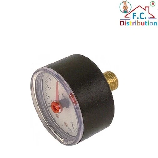 Manometro O50  1/4" 0-6 Bar Attacco Dietro Posteriore accessori autoclave mano