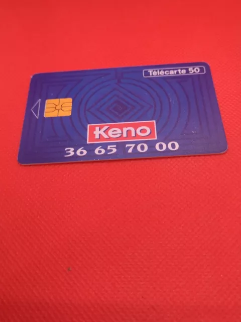 Telecarte 50 Unites Card Carte Telephonique Keno