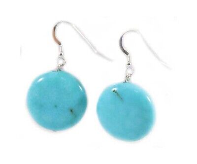 Turquoise Earring Ancient American Indian Gem of Immortals Antique 94ct Beads 3