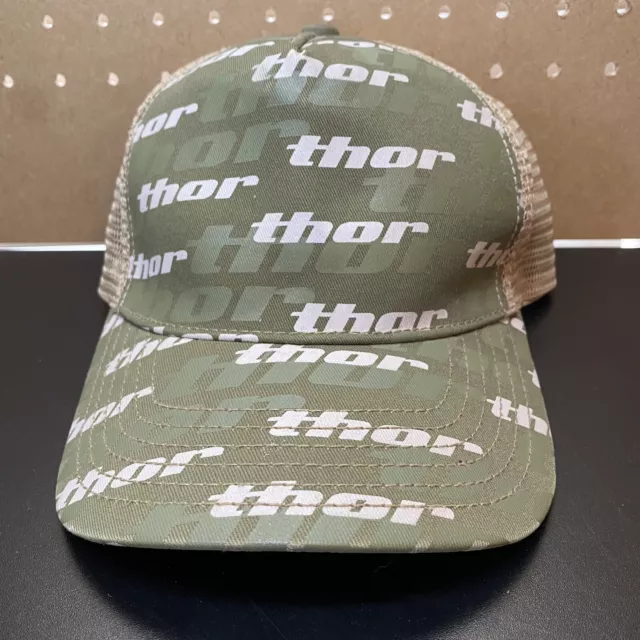 THOR MX Motocross TRUCKER Snapback Hat/Cap Camo All Over Print - One Size