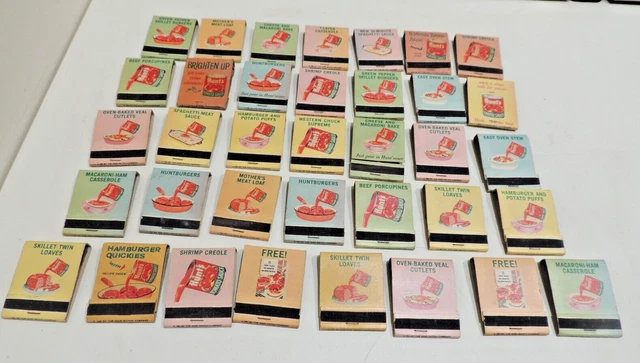Lot of 29 Hunts Tomato Sauce Recipe Matchbooks Match Books
