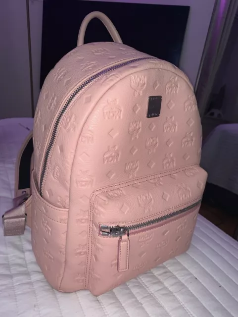 Small Pink MCM Women Backpack