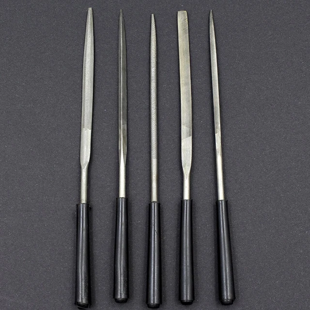 Comoda maniglia diamante lima triangolo rotondo argento + nero diamante ago
