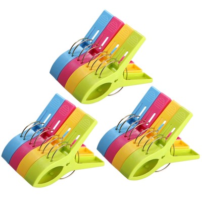 Moquette Delfino X 4 Pezzi Coperta Keleily Grandi Mollette Clip per Quilt in Plastica Clip Telo Mare Clip Antivento Forti per Asciugamano Sedia a Sdraio Sedia da Spiaggia 