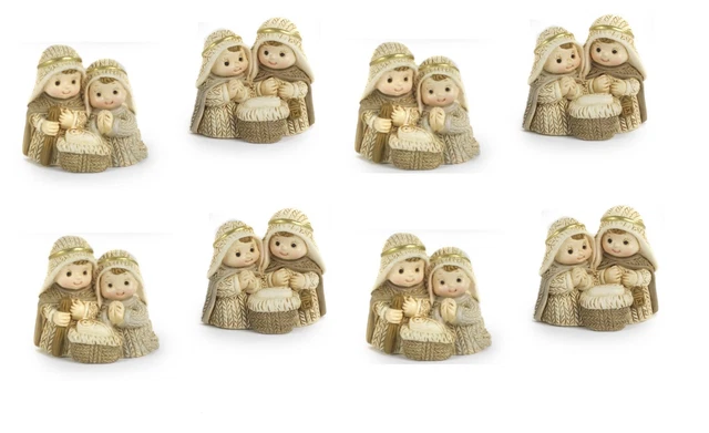 Paben 6 Calamite Per Presepe – Sacra Famiglia In Resina – 4,2 Cm – Natività, Decorazioni Natalizie Magnetiche - 3