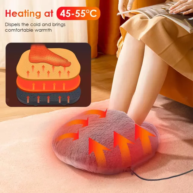 Chauffe-pieds électrique USB Durable, coussin chauffant pour les pieds en