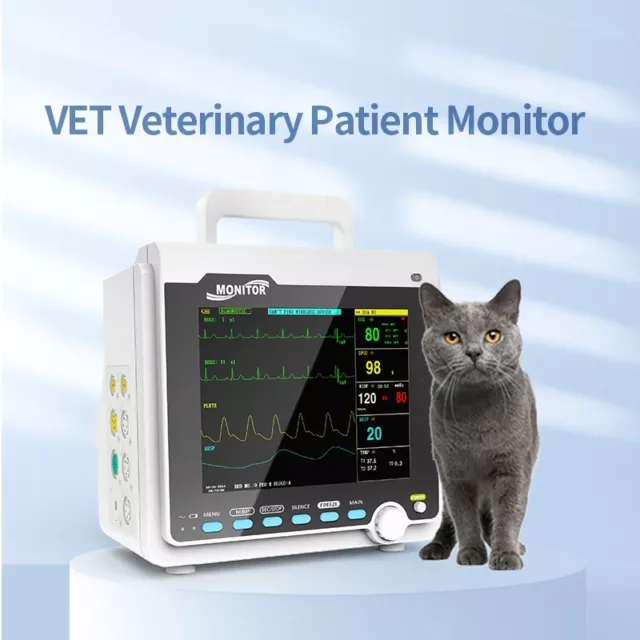 USA CMS6000 Veterinary Patient Monitor VET Vital Signs Monitor 6 Parameters ICU