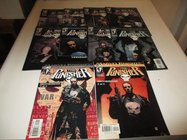 Punisher Marvel Knights Vol 2 # 21-30-Complete Run--Garth Ennis,Tom Mandrake--VF