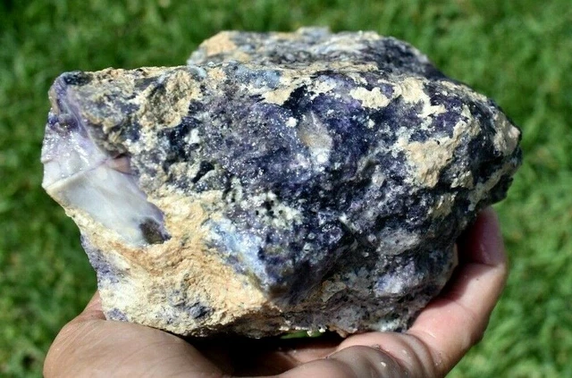 3.55 Lb Tiffany Stone Rough, Bertrandite, Opalized Fluorite (Cre)