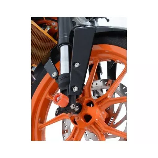 FP0106OR R&G Gabel & Achsen Schutz orange für KTM Duke 125 200 390 Motorrad 3