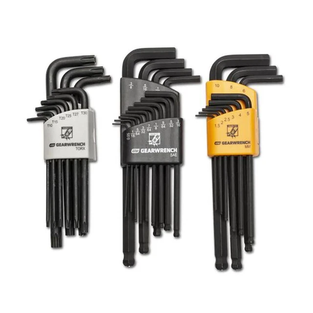 31 Piece Magnetic Long Ball End SAE/Metric/Torx Hex Key Set 83527 per mfg