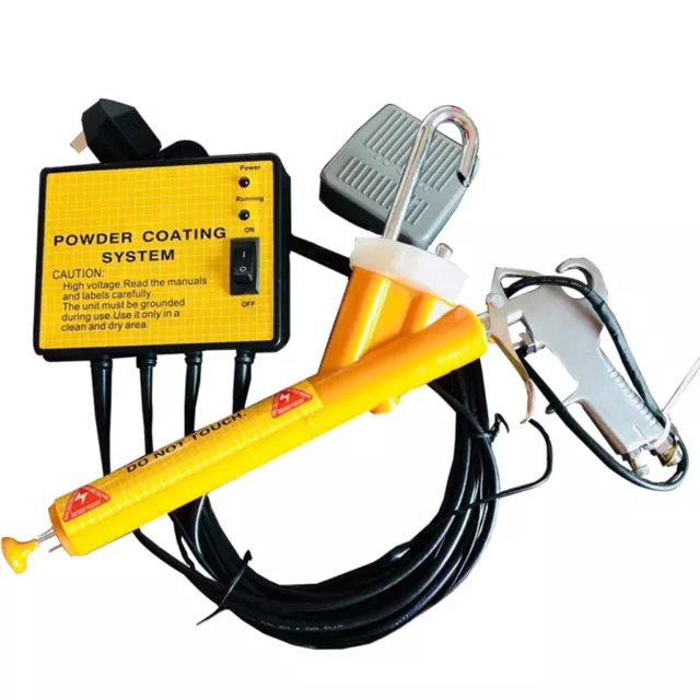 Electrostatic Coating System Manual Powder Spraying Machine Paint Gun Potable