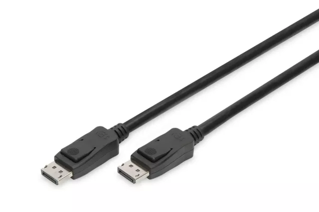 DIGITUS DisplayPort connection cable, DP M/M, 1.0m,w/lock, UHD 8K, V (US IMPORT)