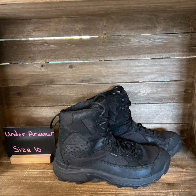 MENS UNDER ARMOUR Speed Freek Bozeman Black Hunting Combat Boots Size 10 M  GUC $74.99 - PicClick