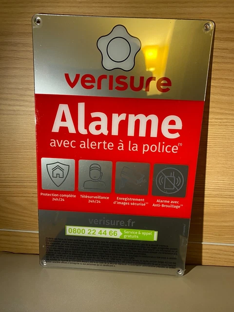 PLAQUE VERISURE MODÈLE 2023 24 cm X 15 cm NEUVE et ORIGINALE 🚨 EUR 1,00