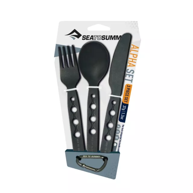 Sea to Summit Alpha Cutlery Set - SeaToSummit NEW  RRP $39.95 - Knife Fork Spoon