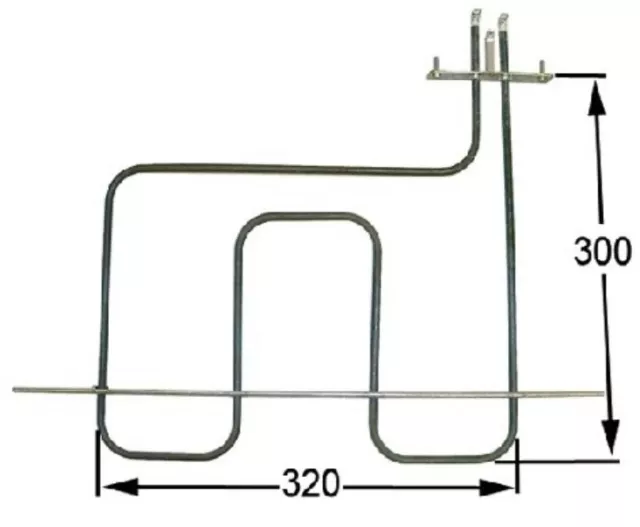 Resistencia solera horno Teka 1400W 230V 83140302