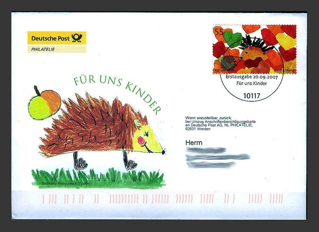 FDC 2619 exklusiv (2007) - Für uns Kinder 2007- adressiert (023)