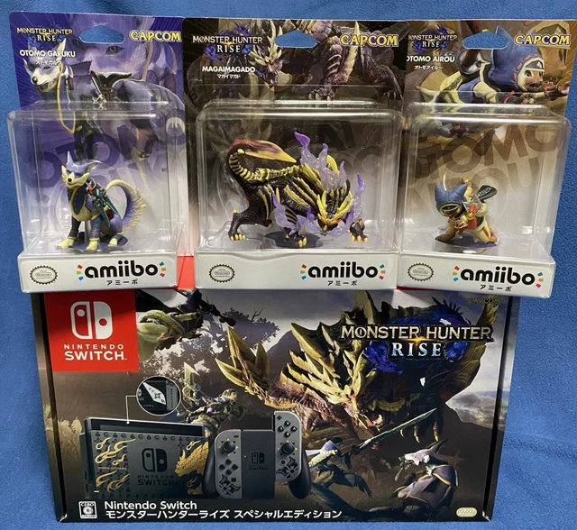 NEW Nintendo Switch Monster Hunter Rise Special Edition & amiibo 3 types set