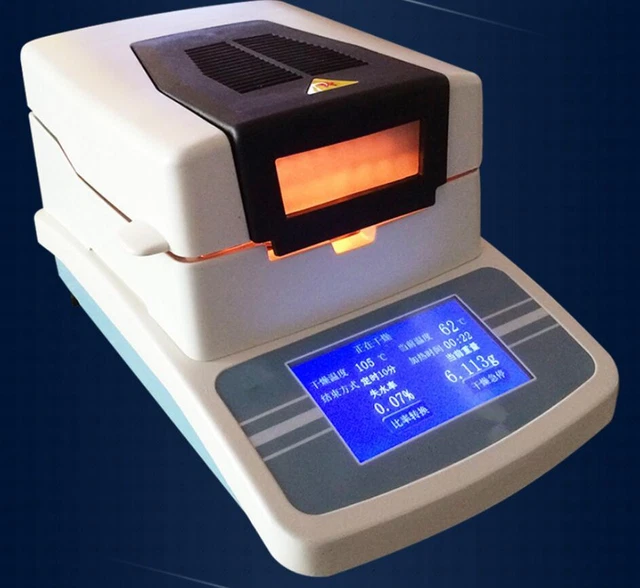 Electronic Grain Moisture Meter  Moisture Analyzer Halogen lamp 50g/0.005g S