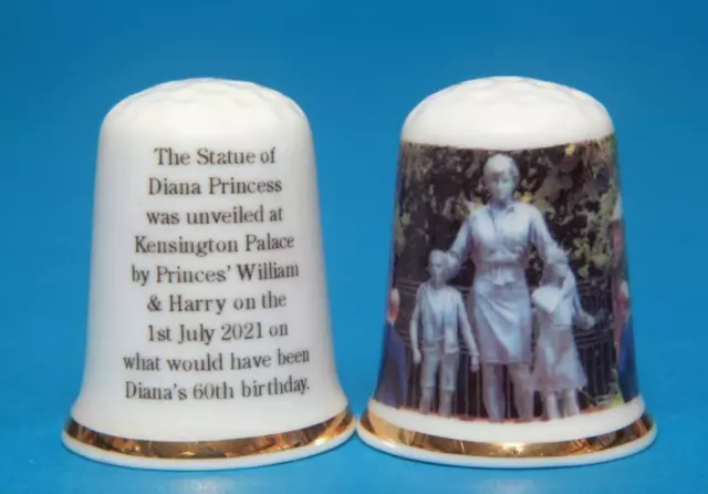 Statue Of Princess Diana Unveiled 1st July 2021 Her 60th Birthday Thimble B/32