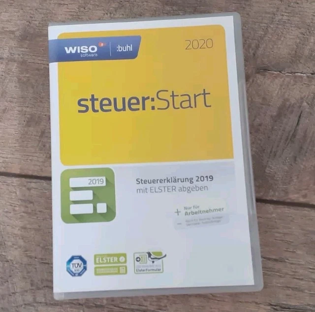 WISO SOFTWARE BUHL Steuer Start Steuererklärung für 2019 Elster EUR 1,00 PicClick DE
