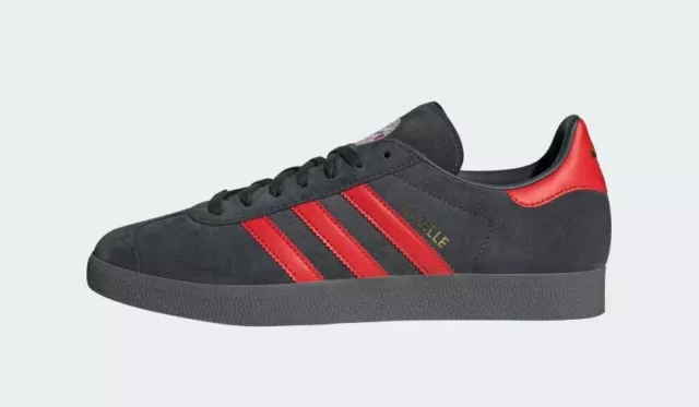 Adidas Originals HOMBRE Gazelle Og Zapatillas En Negro/Azul Marino / Azul o  Rojo 