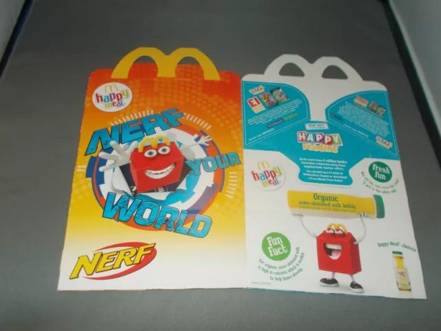 McDonalds happy meal empty box 2017 for Nerf fun uk