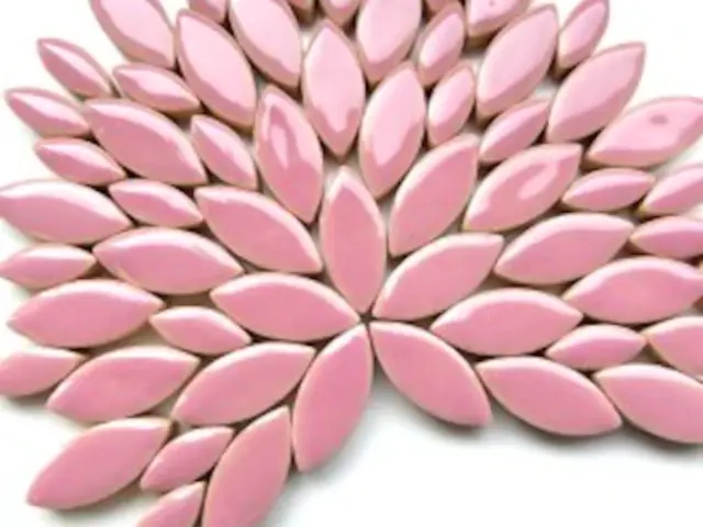 Lilac Ceramic Petals Mosaic Tiles Supplies Craft