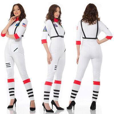 NUOVA linea donna Spazio Astronauta Costume Ragazza Uniforme Adulti Costume Vestito Abito