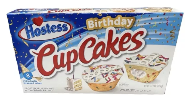 Hostess Birthday Cupcakes | 8 Count | 13.1 Oz | Pack of 1