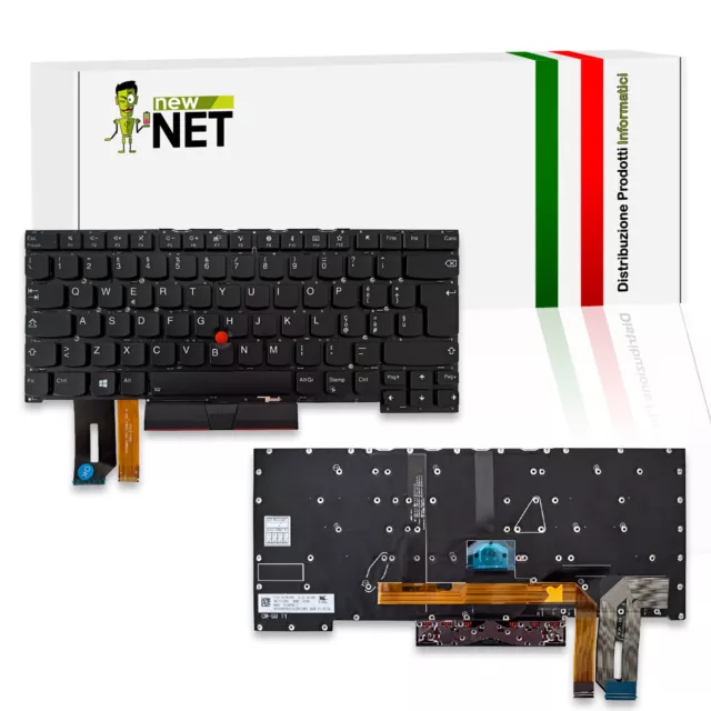 Tastiera retroilluminata compatibile Lenovo ThinkPad T490s 20NY Layout ITA