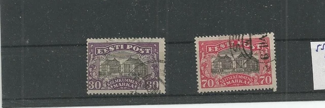 Estland Vorkriegszeit  Mi. 55/56  gestempelt