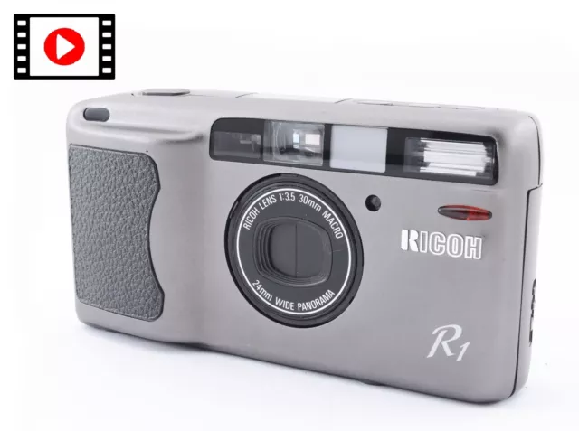 READ【NEAR MINT w/Case】 Ricoh R1 35mm Point & Shoot Film Camera Gray From JAPAN