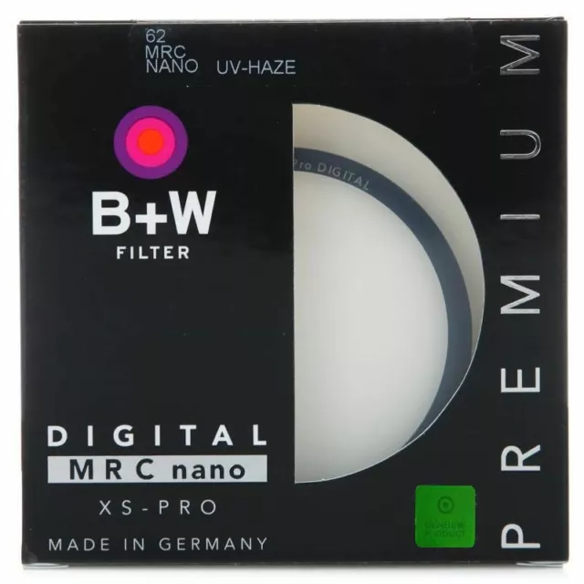 B+ Con UV Haze Protector Filtro XS Pro Nano Ultrafina Cámara Lente 49mm < 82mm