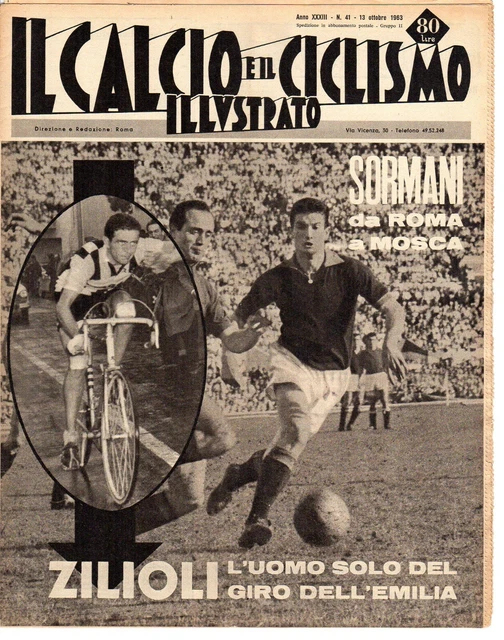 IL CALCIO E il ciclismo illustrato 1956 N°27 FERREIRA,AZZURRI A RIO 23