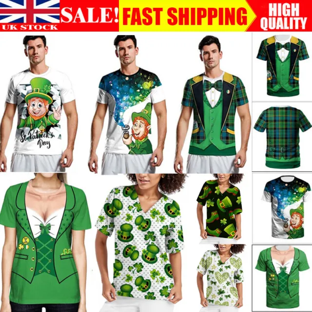 St. Patrick's Day T-Shirt Mens Funny Tee Top Irish Ireland Leprechaun Unisex