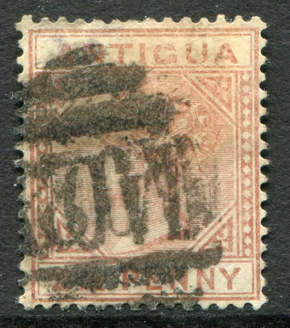 Antigua 1882 wmk crown CA 2½d red-brown SG 22 used (cat. £55) 'B'