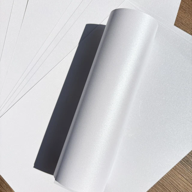 20 Sheets A4 Kings Blue Pearlescent Shimmer Paper – Double Sided, 120gsm