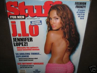 SEPTEMBER 2001 STUFF Magazine Jennifer Lopez Jlo Hustlers