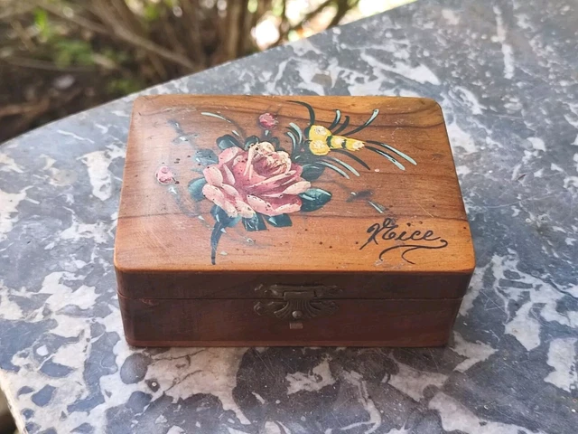 GLTL Belle Faite à La Main En Bois Boîte Souvenir Collector