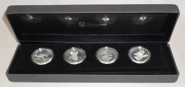 2015 Australia High Relief Silver Proof 4-Coin Set Max. Release 1,000! S/N 130!