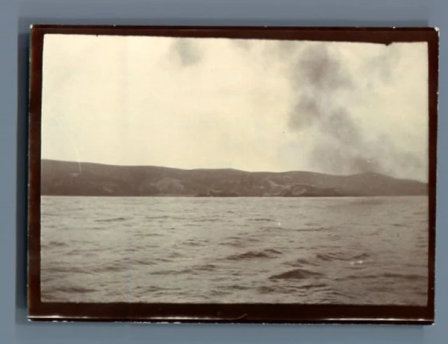Algérie, Paysage  Vintage citrate print.  Tirage citrate  6x9  Circa 1900